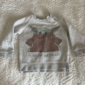Star Wars The Child 18 month grey sweater